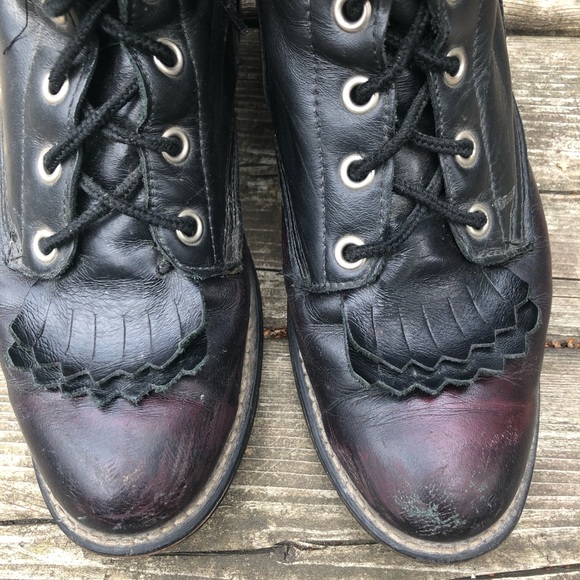 Vintage Laredo lace-up leather Western boot - Picture 2 of 6